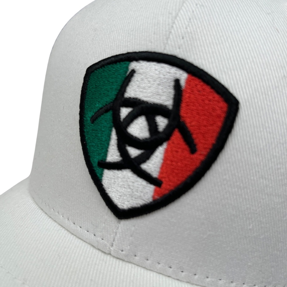 NWT Ariat Mexico Shield Logo Snapback Hat - Picture 3 of 14